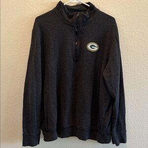 Men's Black Quarter-Zip Sweater